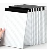AILZFEI 8.5x11.75 Legal Pads College Ruled White Paper Note Pads 12 Pack Clear Print Writing Pads...