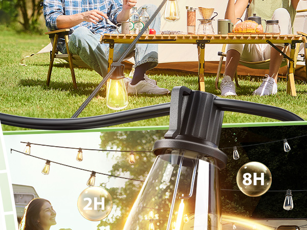 solar string lights outdoor waterproof