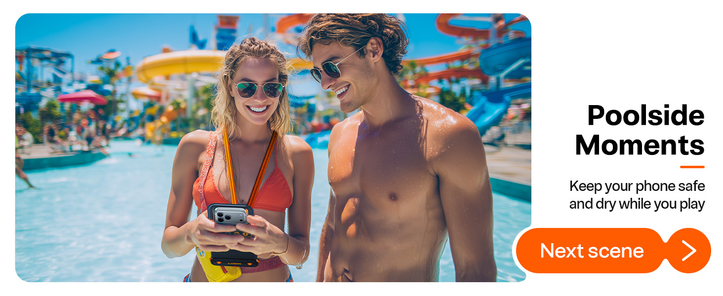 beach essential waterproof phone pouch