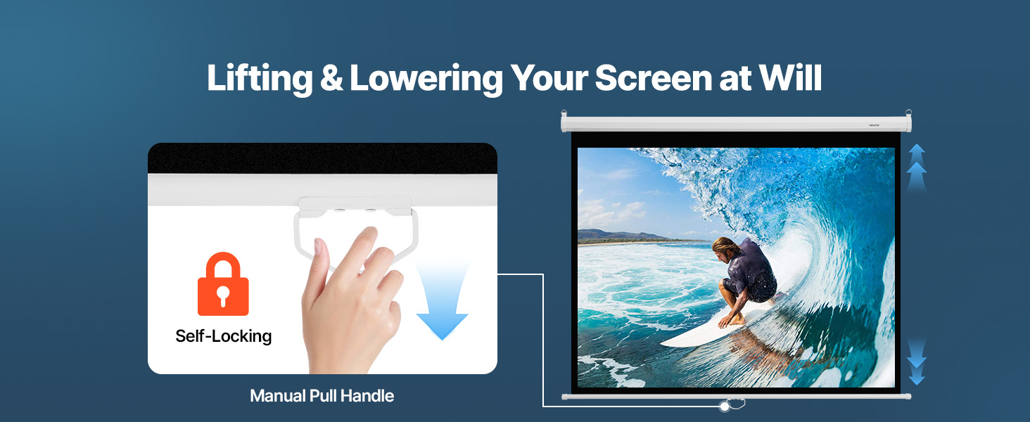screen projector pull down