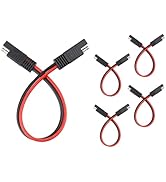 5PCS SAE Connectors Disconnect Wire Harness,2 Pin SAE Plug with 12 Gauge Wire,Universal 13i...
