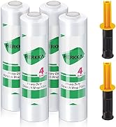 Stretch Film, HERKKA Stretch Wrap with Handles Industrial Strength, Moving Wrapping Plastic Roll,...