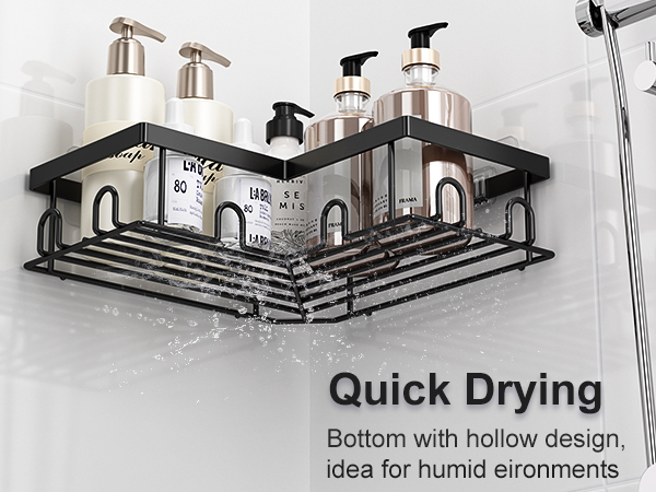 L-shape shower caddy