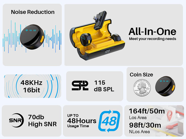 wireless lavalier microphone