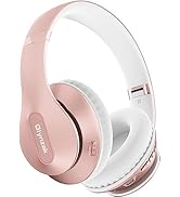 Glynzak Wireless Bluetooth Headphones Over Ear 65H Playtime HiFi Stereo Headset with Microphone a...