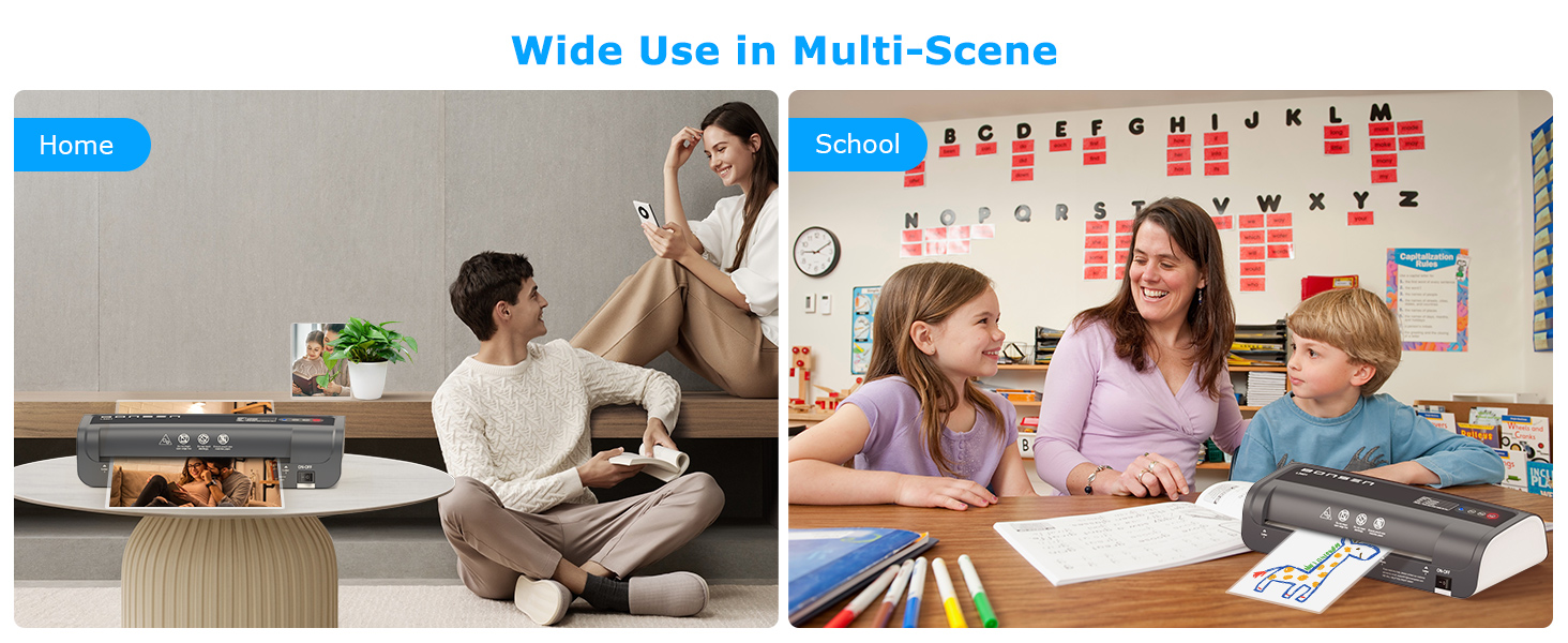 BONSEN Personal Desktop A4 Thermal Laminators with Laminating Pouches