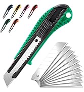 TIFICAL Box Cutter Utility Knife, Auto-Lock Box Cutter Retractable, 18 MM Wide Blade Box Knife, S...