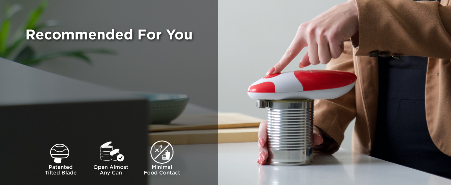 Kitchen Mama Auto Electric Can Opener Open Your Cans with A Simple Press of Button Automatic