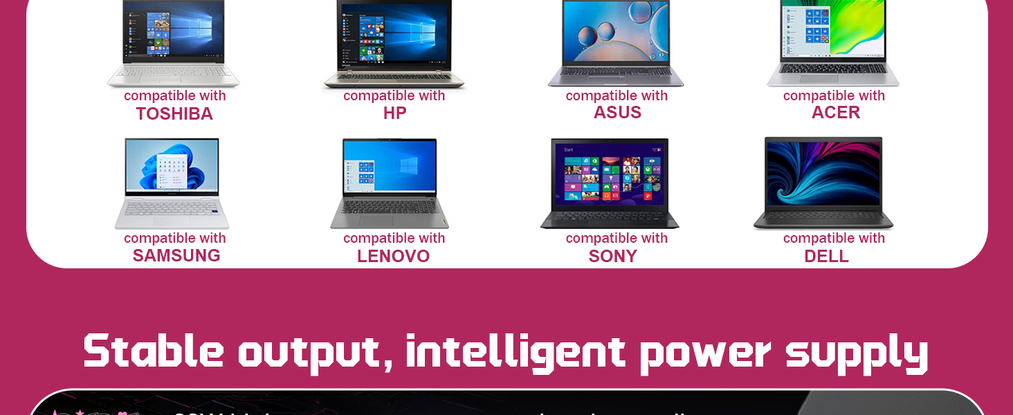 90W Universal laptop charger