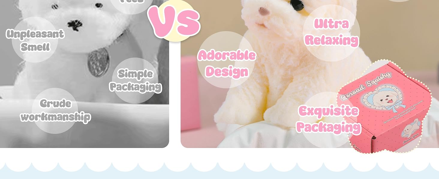 Puppy Taba Dog Squishy - Ultra Soft Silicone Dog Squishy