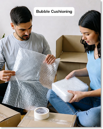 packaging solutions for moving wrap, bubble mailers and securing fragile
