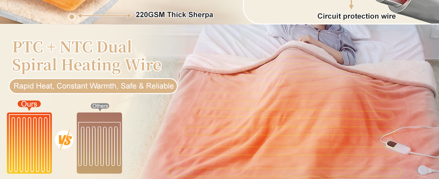 PTC + NTC Dual Spiral Heating Wire