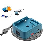 QKJCE Starlink Mini Battery Adapter Compatible with Makita, [Low Voltage Cutoff Protection] 5FT S...