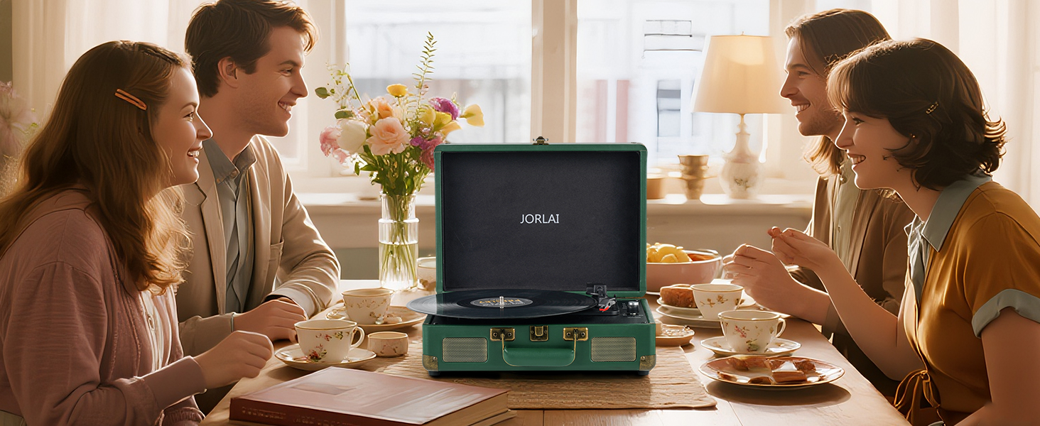 Record Player Portable with Bluetooth Connection USB Playback