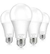 A19 Dusk to Dawn Sensor Light Bulbs Outdoor 100 Watt Equivalent, 11W Automatic On/Off LED Bulbs W...