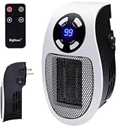 Wall Space Heater 450W Remote Portable Electric Heater with Programmable Adjustable Thermostat, O...