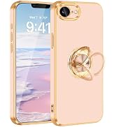 Fingic for iPhone SE 4 Case[with 360° Ring Holder][Support Magnetic Car Mount]Cute Kickstand Slim...