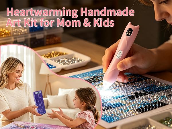 Electric Diamond Painting Pen with Light