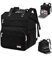 LTINVECK Nail Polish Organizer Case Backpack Holds 70 Bottles (15ml/0.5fl.oz)&amp; Nail Lamp, 2 Layer...