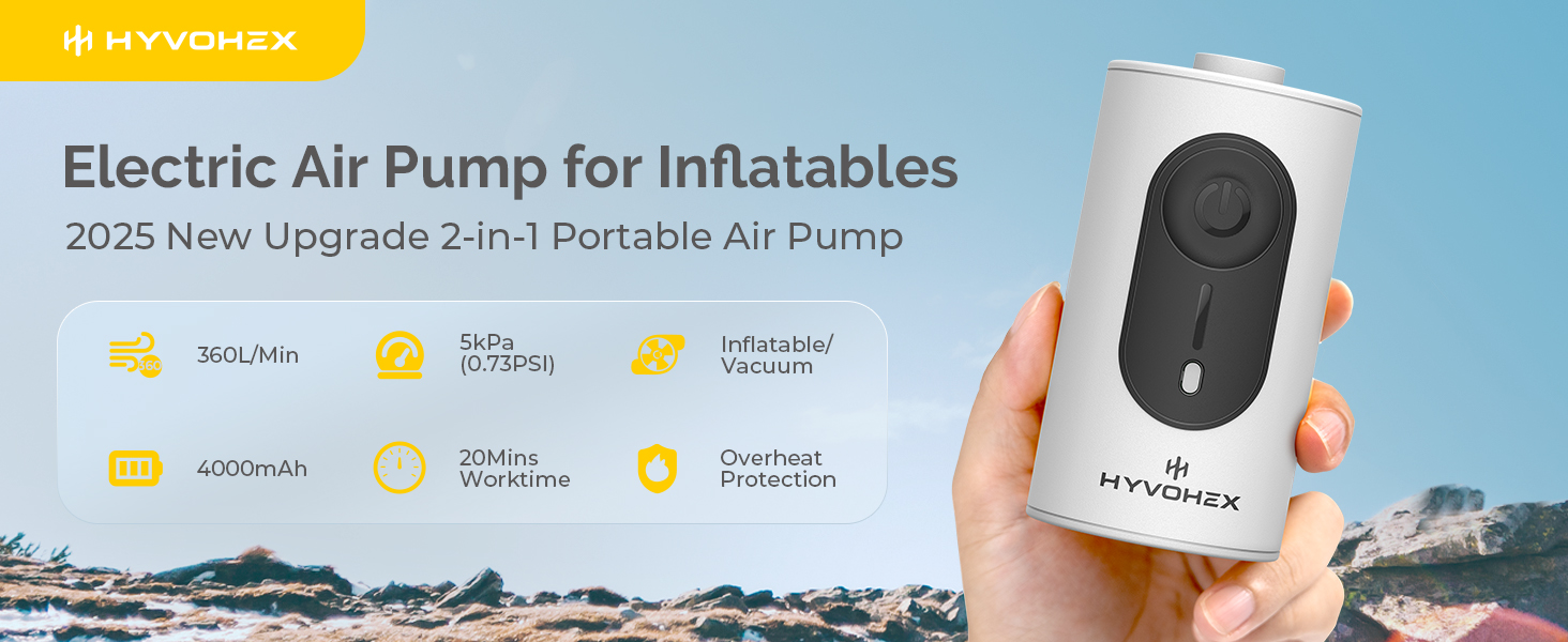 Portable Air Pump for Inflatables