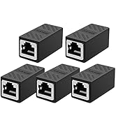 Dingsun RJ45 Coupler Female to Female Ethernet Coupler for Cat7/Cat6/Cat5/Cat5e Network Cable Ext...