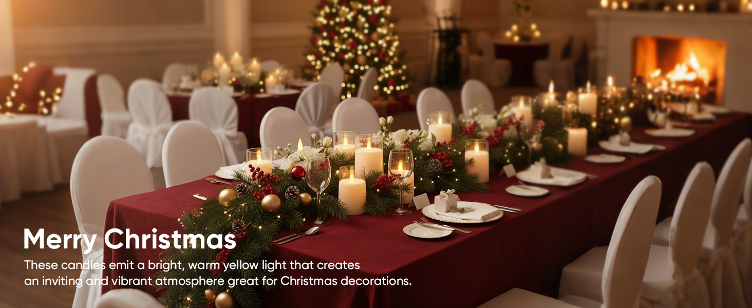 Flameless Candles Battery Operated with Remote Timer