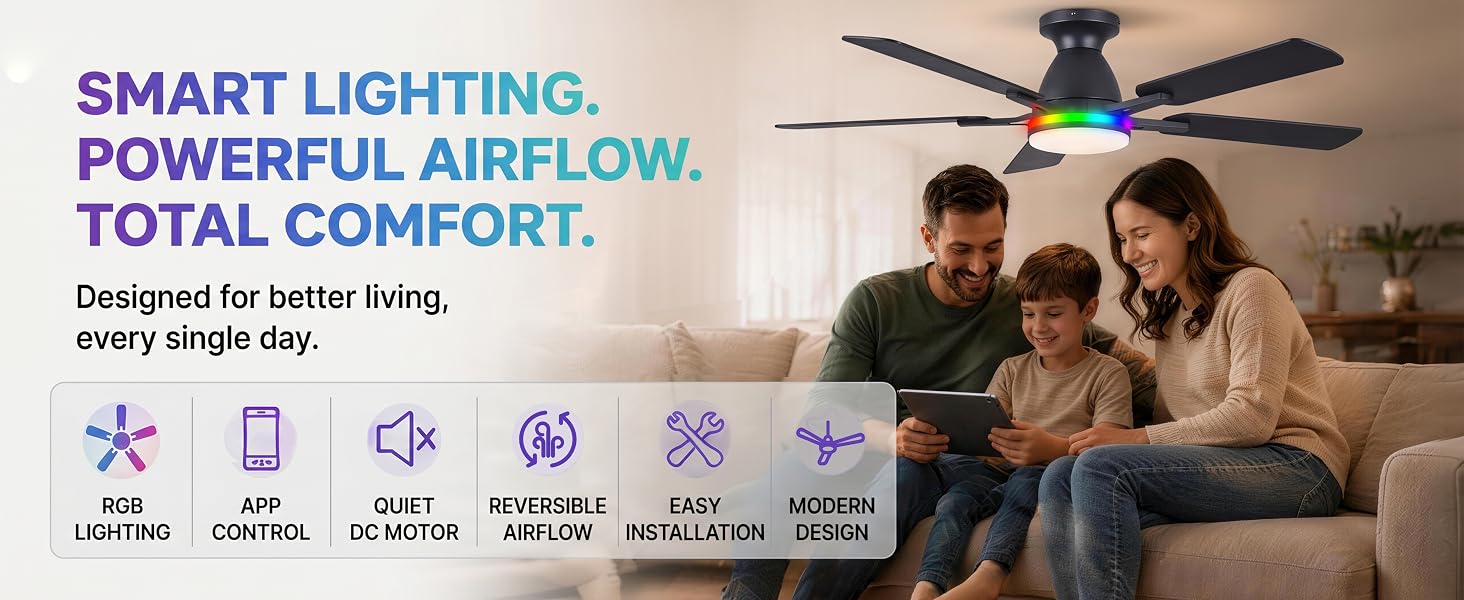 RGB Ceiling Fan