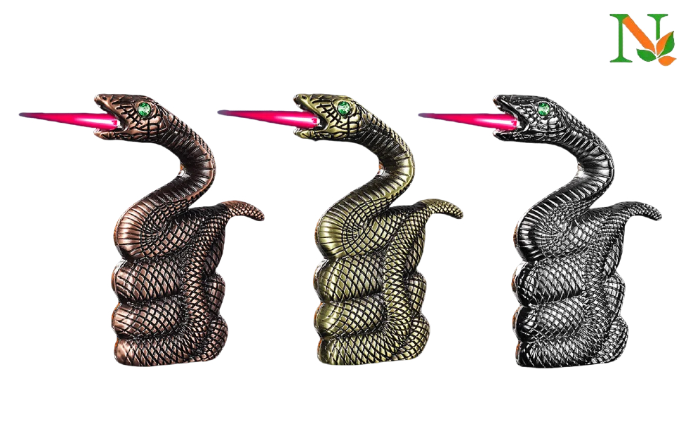 Snake Lighter with Red Jet Flame