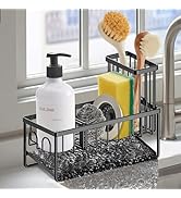 Sinnsally Sponge Holder for Kitchen Sink Organizer Caddy,Dish Brush Scrubber Holder,Stainless Ste...