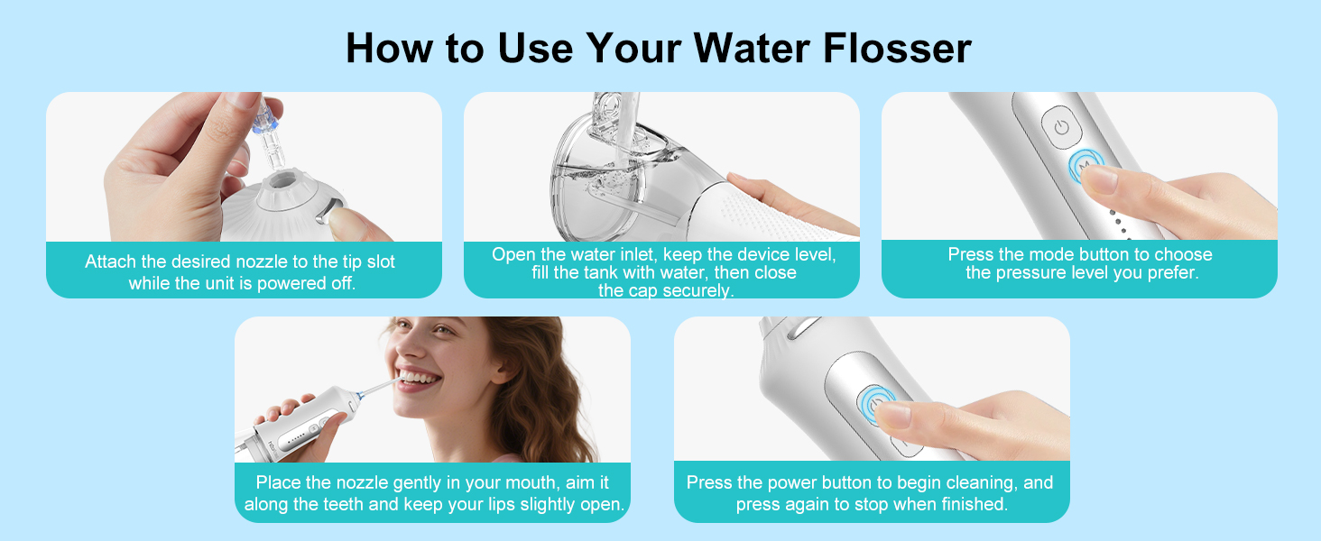 electric toothbrush and water flosser combo