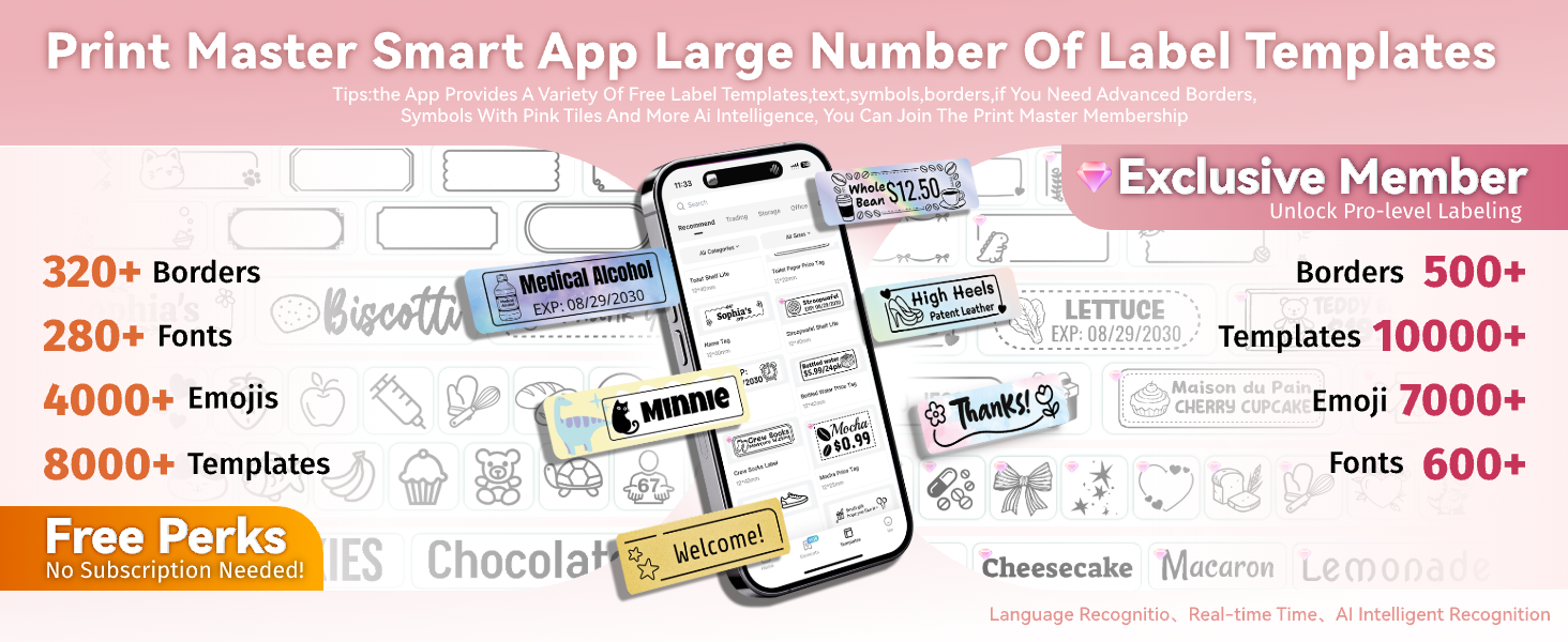 Phomemo Label Maker, D30 Label Maker Machine