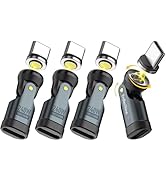 EndlesShine USB C to C Magnetic Adapter 4 Pack 9 PIN 360° Rotating Phone OTG Port Replacement &amp; E...
