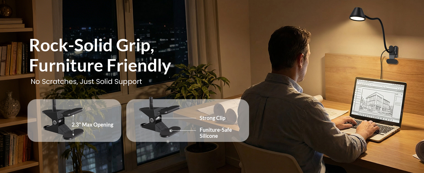 clip on light for working