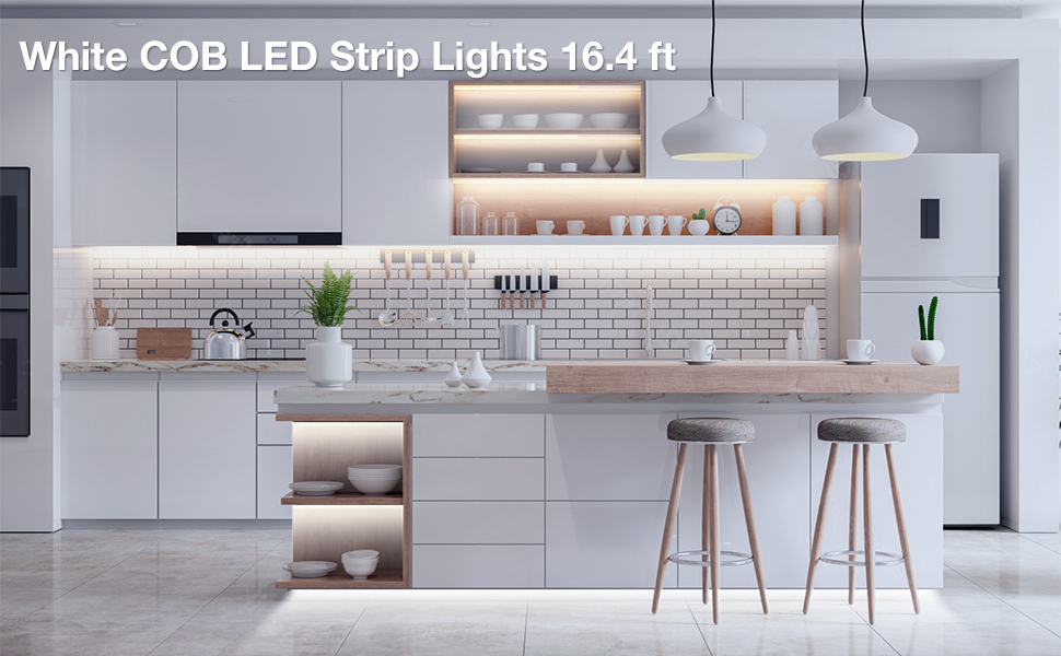 white COB led strip lights