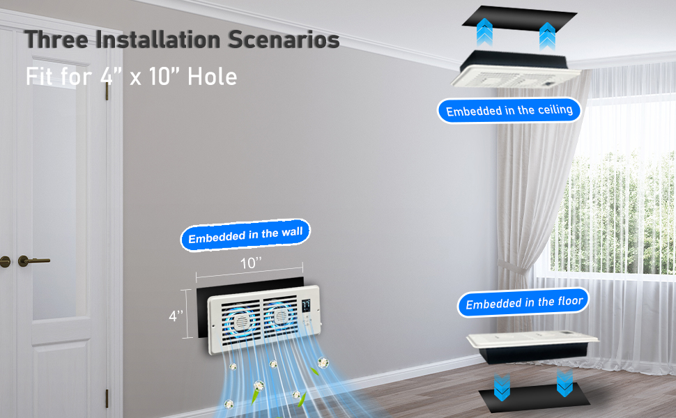 air vent fan booster for room