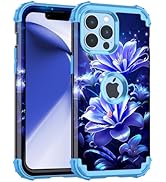 Miqala Compatible with iPhone 13 Pro Case,Glow in The Dark Three Layer Heavy Duty Shockproof Hard...