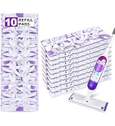 Power Mop Pads Refills Disposable for PowerMop 10 Pack - EXEGO Wet Dry Pads Power Mop Wood Refill...