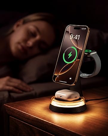 magnetic charger stand iphone