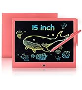 LCD Writing Tablet for Kids, 15 Inch Colorful Electronic Doodle Board, Educational Learning Kids ...
