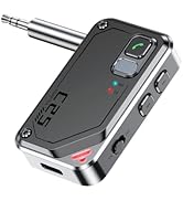 KAIY Bluetooth Transmitter Receiver, Bluetooth AUX Adapter for Car, Bluetooth Transmitter for TV/...