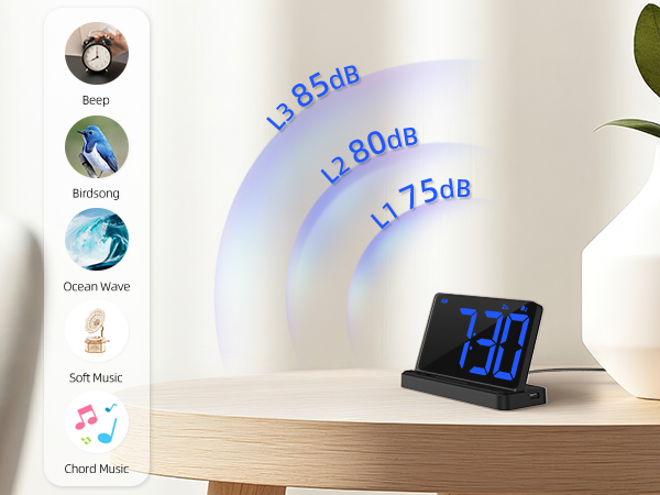 3 Levels Volume and 5 Natural Sounds s