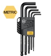 AMTOVL Hex Key Set, 9PCS Metric Allen Key Set, 1.5-10MM, Anti-Slip Long Ball End Hex Wrench Set, ...
