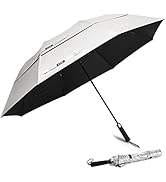 G4Free 62 Inch Portable UV Protection Large Golf Umbrella Automatic Open Double Canopy Big Sun Um...