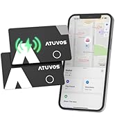 ATUVOS Wallet Tracker Card Ultra-Thin 0.16cm, Smart Bluetooth Locator Work with Apple Find My (iO...