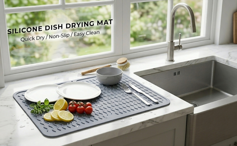 silicone dish drying mat