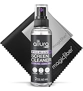 Screen Cleaner Spray &amp; Wipe Kit (Streak &amp; Scratch Free) Computer Screen Cleaner + 2 Microfiber Cl...