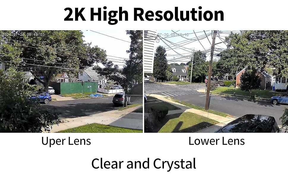 2*2K high resolution security camera