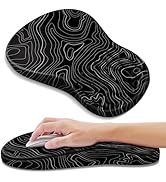 YIWEI Ergonomic Mouse Pad with Wrist Rest - Comfortable Office Mousepad with Memory Foam Wrist Su...