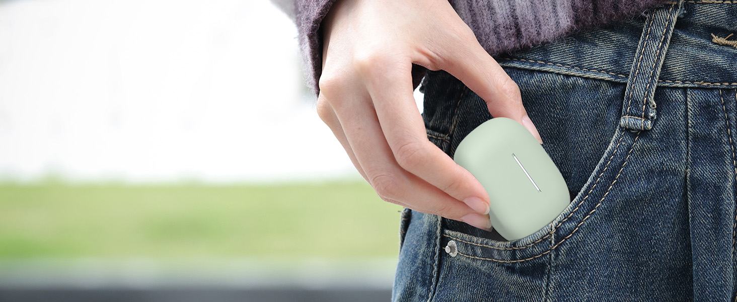 Compact wireless earbud charging case designed for easy pocket carry and travel use