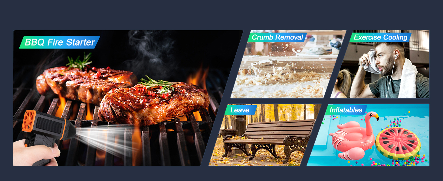 Electric Compressed Air Duster Super Powerful Turbo Dry Violent Jet Fan Air Blower Gun